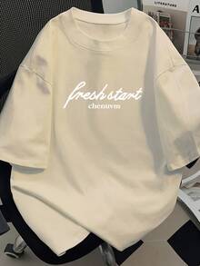 Women's Short-Sleeved T-Shirt, Round Neck, Versatile, Summer, New Fashion, Ins Top T-Shirt - 杏 - 查看 4
