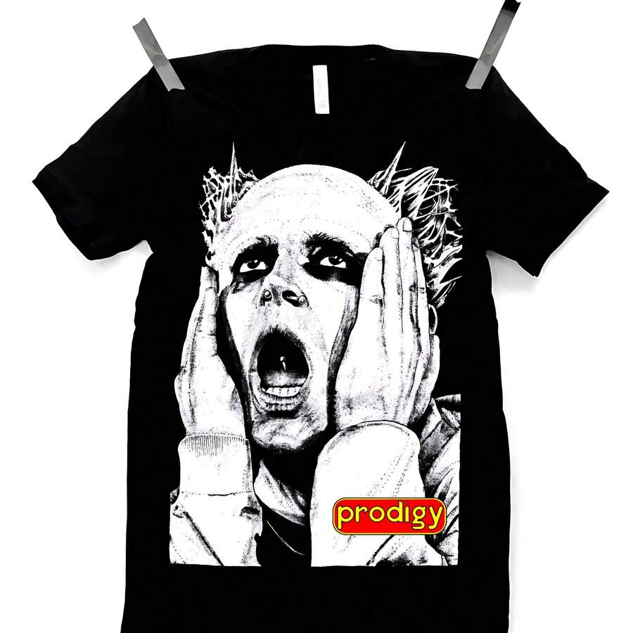 The Prodigy Inspired Keith Flint Tribute Art - Black - View 1