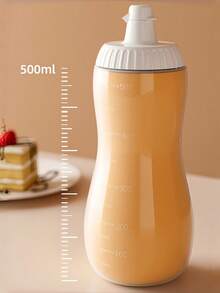 500ml Plastic Squeeze Seasoning Bottle, Leak-Proof Refillable Sauce Dispenser Bottle, Suitable For Ketchup, Sesame Sauce, Salad Dressing And Kitchen Use - Multicolor - View 11