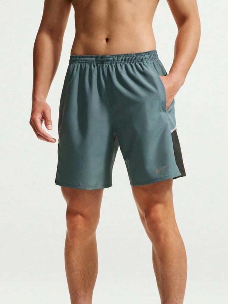 Quần short chạy bộ nam Nike MilerDri-FIT nhanh khô (không có lớp lót) - Màu xanh lá cây đậm - Xem 1