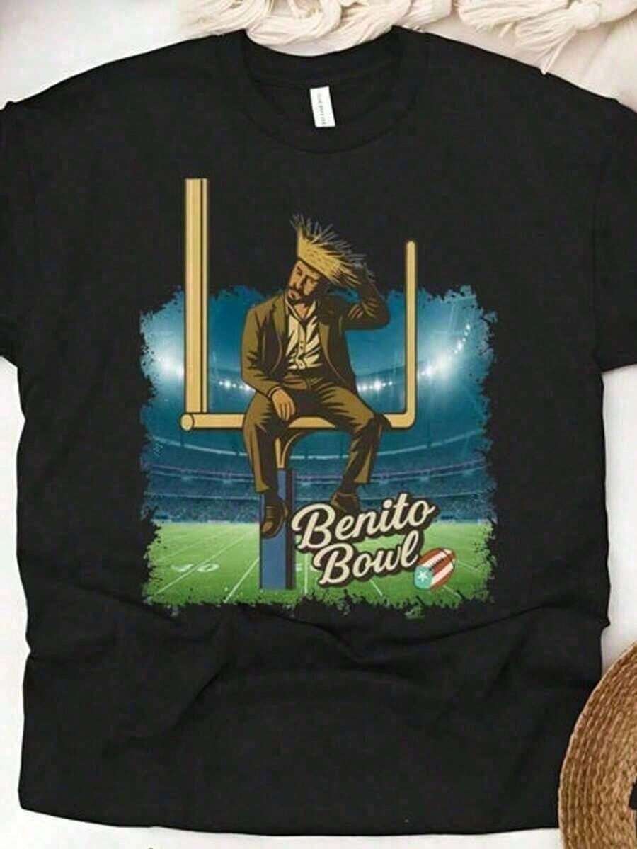 Benito Bowl T-Shirt_ Benito Bowl Comfort T-Shirt, Bunny Bowl T-Shirt SBQS 6XLB PIVT - 黑色 - 查看 1