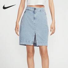 Nike Sportswear 女款时尚牛仔迷你裙 HQ1472-410 - HQ1472-410 - 查看 1