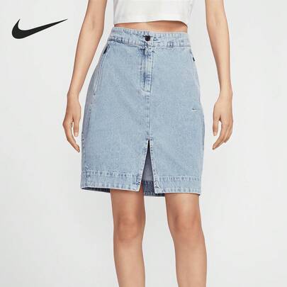  Nike Sportswear 女款时尚牛仔迷你裙 HQ1472-410
