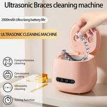 New Ultrasonic Denture Cleaner, UV Sterilization, Home Jewelry Retainer Invisible Braces Small Cleaning Device - Multicolor - View 5