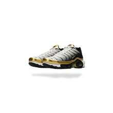 Nike Men Air Max Plus Premium 50th Anniversary Shoes - White/Metallic Gold/Black - View 2