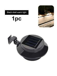 1pc Solar LED Fence Light - Outdoor Solar Lights For Outdoor Garden, Front Door, Railing And Deck Safety Lighting - One Size - View 12