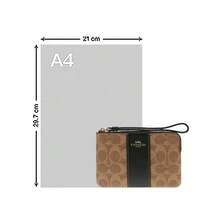Coach品牌Logo女士手拿包 - 卡其色配黑色CW854IMQRX - 查看 7