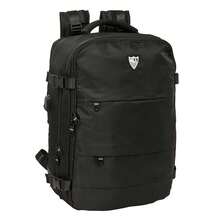 School Backpack Sevilla FC For Laptop 15.6″ 29 X 44 X 19 Cm (24.2 Liters), 3 Compartments With Organizers, USB Connector, Bottom Shoe Compartment - Multicolor - View 2