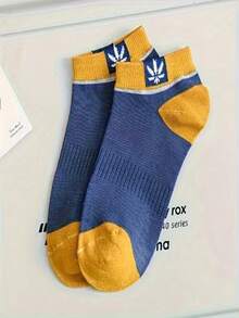 5/10 paires, couleur aléatoire, chaussettes courtes pour hommes et femmes, respirantes et confortables, chaussettes de sport absorbantes de transpiration, convenant pour la course, le cyclisme, les sports et le port décontracté pour hommes et femmes. - Multicolore - Voir 4