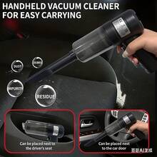 Upgraded Cordless Handheld Vacuum Cleaner, Long-Lasting Battery (Built-In 2000mAh Lithium Battery), 4-In-1 Blow/Suction Design, Powerful Cyclone System, Strong Suction, Quiet Operation, Low-Voltage Motor, Multifunctional Stick Vacuum Cleaner, Compact And Portable, Suitable For Car, Office, Room, Sofa, Bedding Cleaning - Cordless - View 3