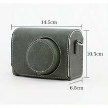 Túi đựng máy ảnh tương thích với các dòng máy ảnh Fujifilm XM5 XE5 X-Half X100VI, V1 G7X3 740, Z30, ZV-1 ZV-E10, RX100 VII, chất liệu da bảo vệ, nhỏ gọn, chống nước. - Xem 6