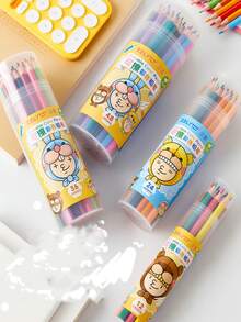 高端塑料盒装可擦彩色铅笔 - 48色/36色/24色/12色，适合学生美术绘画和涂鸦 - 彩色铅笔，外观精美，可用作派对礼物、学校奖励、返校礼物、生日礼物和毕业纪念品。 - 彩鉛 - 查看 8