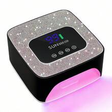 SUN S50 Rechargeable UV LED Nail Lamp With 57 LED Beads, Professional Curing Gel Nail Polish For All Types Of Gel - 黑色 - 查看 9