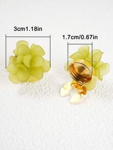2 Stücke Knopfabdeckungen für Hemden, süße Acrylblumen Manschettenknöpfe mit Farbverlauf, modische Kleidungsaccessoires Hemdkragen Clip, ohne Nähen Knopfabdeckung, Dekoration für Damenkleider am Strand - Stern - Übersicht 4