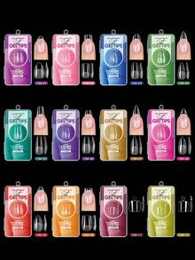 120Pcs Medium Almond Boxed Acrylic Nail Tips, 12 Sizes Half Frosted Inside False Nails, DIY Nail Art Press On Nails Supplies - View 3
