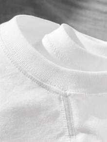 Diseño simple y versátil - Camiseta de algodón con estampado de gaviota, cocotero y playa, cuello redondo - Ligera, adecuada para primavera y verano, ideal para uso diario, vacaciones, lavable a máquina, ropa casual cómoda y para fiestas de vacaciones. - Blanco - Ver 3