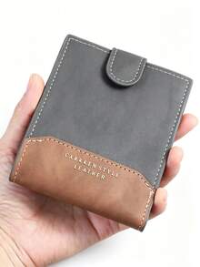 Ví nam CarrKen mới, ví cài khuy đa năng phong cách retro, ví đựng nhiều thẻ tiện dụng cho thanh thiếu niên và học sinh, quà tặng cho nam giới. - Nhiều màu - Xem 2