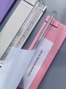Taglierina di carta mini essenziale per il ritorno a scuola, taglierina portatile per foto per studenti, taglierina manuale per carta fotografica A4 - Pezzo unico - Visualizzare 9