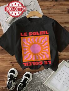 Women's Plus Size Basic T-Shirt, Loose Fit, Casual, Versatile - Black - View 1
