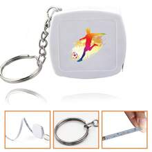 Portable Mini Retractable Tape Measure With Keychain Double Sided Scale Soft Measuring Tapeline Pocket Sized Tape Measure For Sewing Tailor Body Measuring Crafting And Household Use Lightweight And Durable For Daily And Travel Convenience - White - View 15