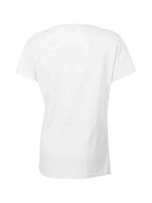 Women's 180g Pure Cotton Short-Sleeve Crew Neck T-Shirt With Print, Sizes S-XXL - The Perfect Mother's Day Gift - Casual Crew Neck T-Shirt For Women, Perfect For Mother's Day. | Short Sleeves With A Butterfly Floral Print, Suitable For Everyday Wear, An Ideal Gift For Friends And Family. - 白色 - 查看 3