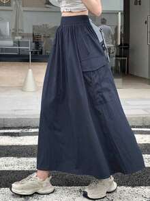 Women Midi Dresses - Navy Blue - View 6