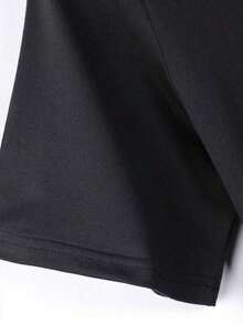 Camiseta de manga corta de ajuste regular para hombres con impresión personalizada de EKG y pesca, ropa deportiva casual y elegante para exteriores, adecuada como regalo para esposo o novio, estilo de los años 2000 - Negro - Ver 5
