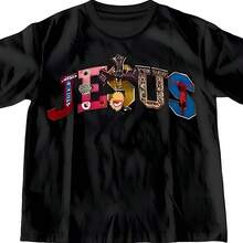 Vintage Baggy Hip Hop camisetas grandes de manga corta Rapper camisetas gráficas Y2k Grunge camisetas hombres mujeres Streetwear3 - Negro - Ver 1