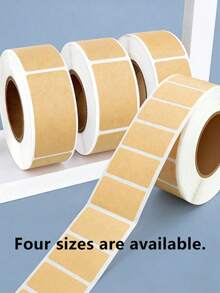 800pcs Self-Adhesive Handwritten Durable Waterproof Corrugated Paper Sealing Label Stickers - Suitable For Packaging, Labeling And Organizing. Packaging Labels | Natural Appearance | Waterproof Stickers, Can Labels, Food Labels - Multicolor - View 3