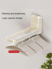Toallero plegable con ventosa, barra de toallas para baño sin taladro, soporte multifuncional de pared para toallas, toallas de baño, diademas, joyas, perchas y almacenamiento de accesorios de baño, estantería de almacenamiento para baño - Multicolor - Ver 6
