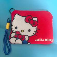 SANRIO Túi đựng mỹ phẩm hình mèo hoạt hình dễ thương, túi đựng đồ du lịch, túi đựng điện thoại, túi khóa kéo Melody dành cho bé gái - Xem 8
