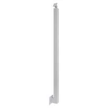 4 Pieces 100 Cm White Square Stair Railing Posts, Side-Mounted Metal Railing Posts, Adjustable Stair Railing Spindle, Modern Decorative Railing Column, For Stairwell, Balcony, Villa, Garden, Veranda - White - View 9