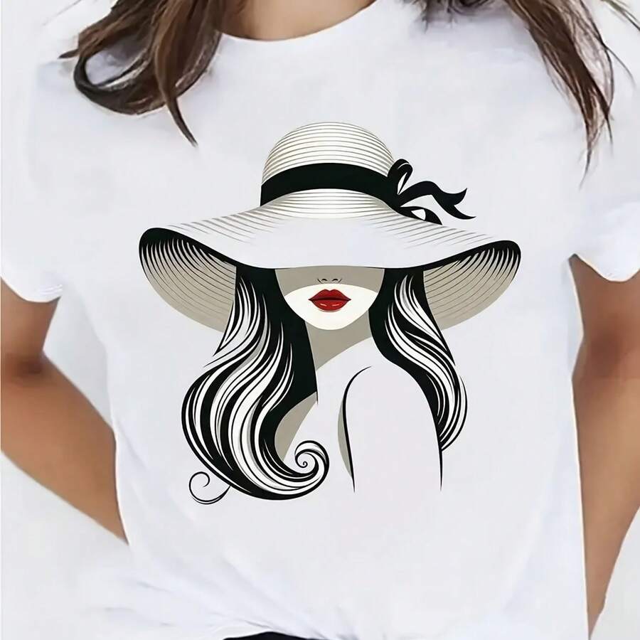 Camiseta para Hombre Blanca con Estampado Los Ángeles en Tipografía Gótica - Blanco - Ver 1