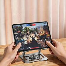Giá đỡ laptop dạng gập phẳng mới năm 2026, xoay 360°, bằng kim loại, có thể gấp gọn, đa chức năng giúp làm mát. - Xem 6