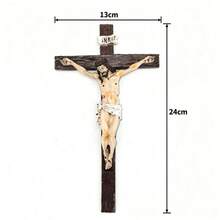 Resin Cross Pendant, Decorative Item For Church/Home Religious Display - 1PC - View 7