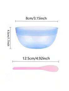 12pcs/2sets Professional Face Mask Making Kit - Includes Portable Mixing Bowl And Stirrer. Provides Various Soft Macaron-Inspired Colors. DIY Tools Designed For Blending Skincare And Beauty Products. - Multicolor - View 3