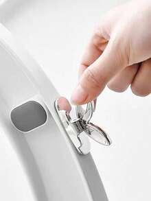 1/2pcs [Random Color] Toilet Seat Riser, High Gloss Surface, Easy Self-Adhesive Installation, Reusable - Home Essential Accessory - A - View 8