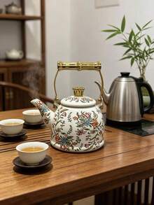 1个搪瓷鸣笛水壶，适用于燃气灶和电磁炉，可用于冲泡咖啡、奶茶，也可户外便携式烧水，包装精美，是馈赠亲友的理想之选。 - 查看 14