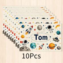1pc Cartoon Style Linen Placemat, Breakfast Mat, Coffee Coaster, Bowl Pad, Kitchen Accessory, Easy To Clean Dining Mat, Suitable For Home, Restaurant, Restaurant Decor, Holiday Gift, Gift For Friends, Multi-Piece Set - Multicolor - View 13