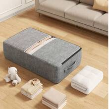 1 túi đựng đồ gấp gọn màu xám đặt dưới gầm giường, có cửa sổ trong suốt, chức năng tuyệt vời và đa năng, dùng để đựng chăn, váy, ga trải giường, gối, quần áo và đồ dùng dưới gầm giường, tiết kiệm không gian, thích hợp cho Ngày Lao động, dùng để cất đồ dưới gầm giường. - Xem 12