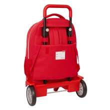 | Large Rolling Backpacks Sevilla FC Compact Evolution Removable Washable And Water Resistant, 6" With USB Double Padded Compartment, Hidden Anti-Theft Zipper, Organizer, Red, 6? - Option 7 - View 3