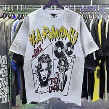 Custom-Made HARMONY Foreign Trade T-Shirts With Printed Designs, Minimum Order Of One Piece, Unisex Short-Sleeved T-Shirts From A Fashion Brand In Pure Cotton. - 黑色 - 查看 3