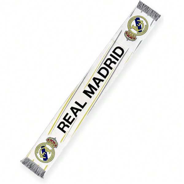 Bufanda Telar Real Madrid Blanca Modelo 45 Entrega 24/48 Horas - Envío Desde España