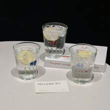 趣味3D魚飾玻璃杯組，高硼矽耐熱耐冷飲水杯，彩色海洋魚雕刻透明玻璃杯，多功能飲料杯、水杯、果汁杯、冷飲杯、冰咖啡杯、茶杯、奶昔杯、優格杯、早餐杯，居家廚房飲料杯、咖啡廳玻璃杯、辦公室馬克杯，喬遷禮物、生日禮物，2026必備可愛玻璃杯 - 彩色 - 查看 2