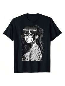 1 Piece McBelchers Women's Oversized Retro Burger Butt T-Shirt, Bob's Burgers, 180g, 100% Cotton - 黑色 3 - 查看 11