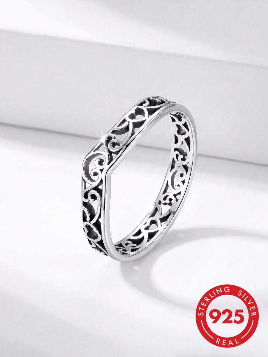 1 pièce Bijou exquis en argent sterling S925 avec zircone cubique, design nœud papillon mignon, pour femme, à porter au quotidien, cadeau pour rendez-vous - Bague 8 - Voir 1