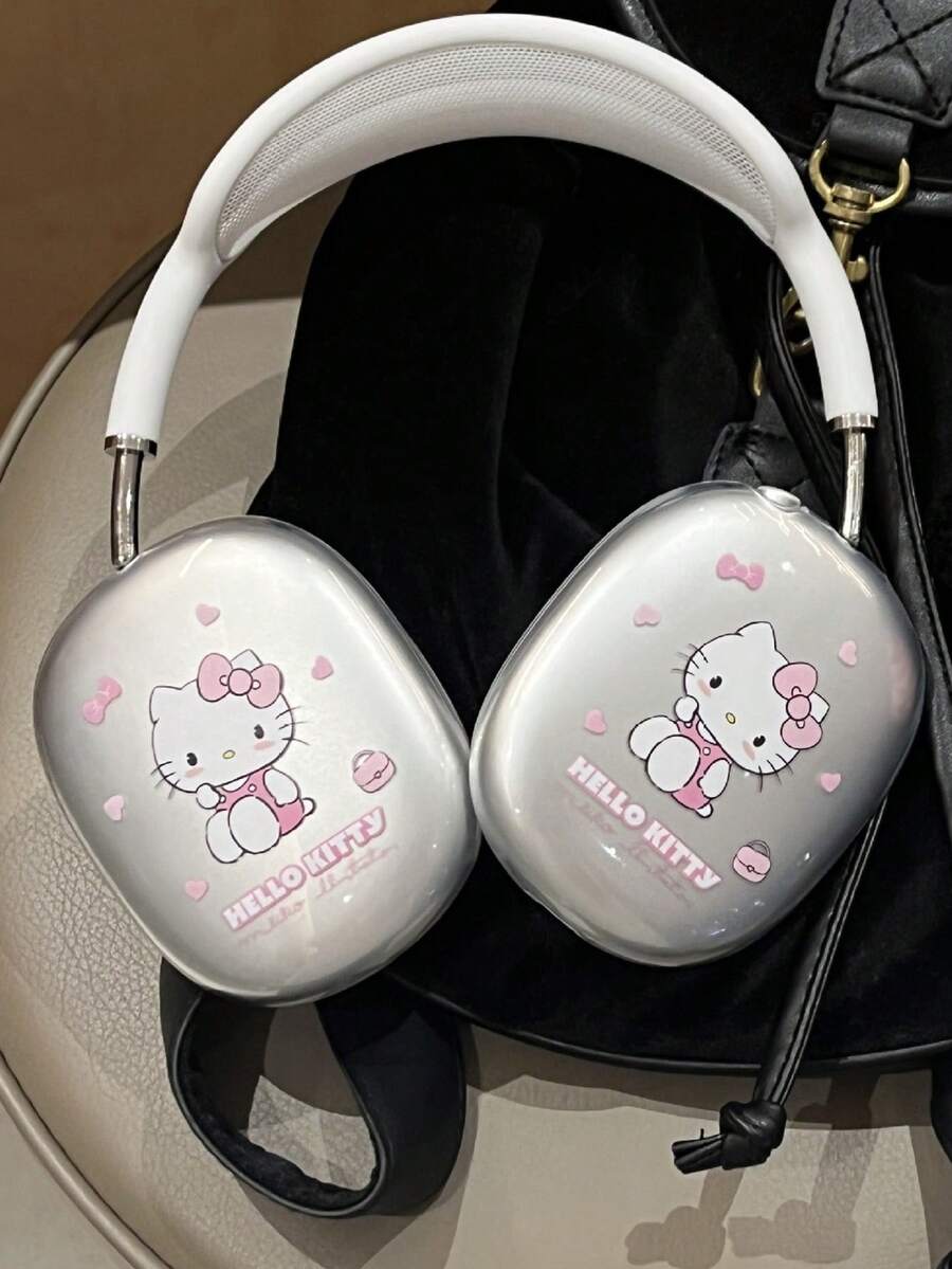 SANRIO 一套卡通KT猫设计透明软壳,适用于苹果Max耳机 - 無色 - 查看 1