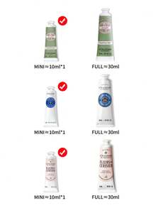 L'Occitane Set Hadiah Krim Tangan 3pcs (Shea Butter, Cherry Blossom, Almond) 10ml*3 - kecil 10ml*3 - View 2