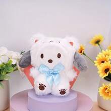 SANRIO 1个可爱的三丽鸥卡通人物毛绒玩具，包括美乐蒂、酷洛米、肉桂狗、布丁狗和宝可梦，柔软填充抱枕，儿童礼物，包包装饰，汽车挂饰，节日礼物 - 彩色 - 查看 13