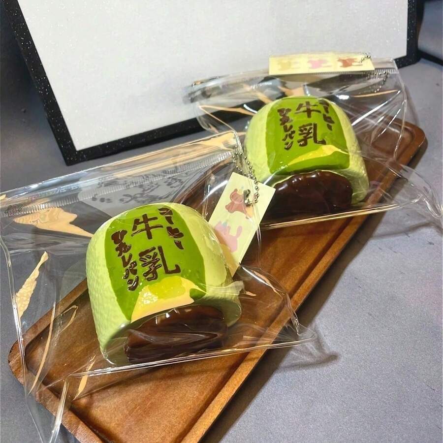 1個抹茶牛奶矽膠捏捏樂,奶油質感慢回彈,高吸引力紓壓玩具,適合青少年與成人緩解壓力,生日禮物、節日禮物、派對禮物,聖誕禮物首選捏捏玩具 - 彩色 - 查看 1